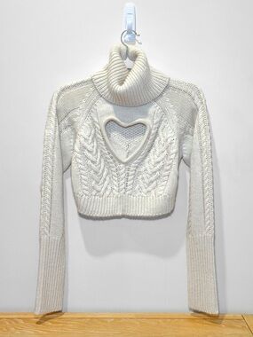 For Love & Lemons Rebecca Heart Sweater 🤍